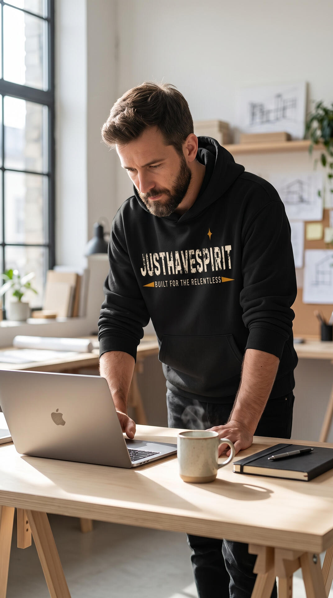 JustHaveSpirit Essential Heavyweight Hoodie